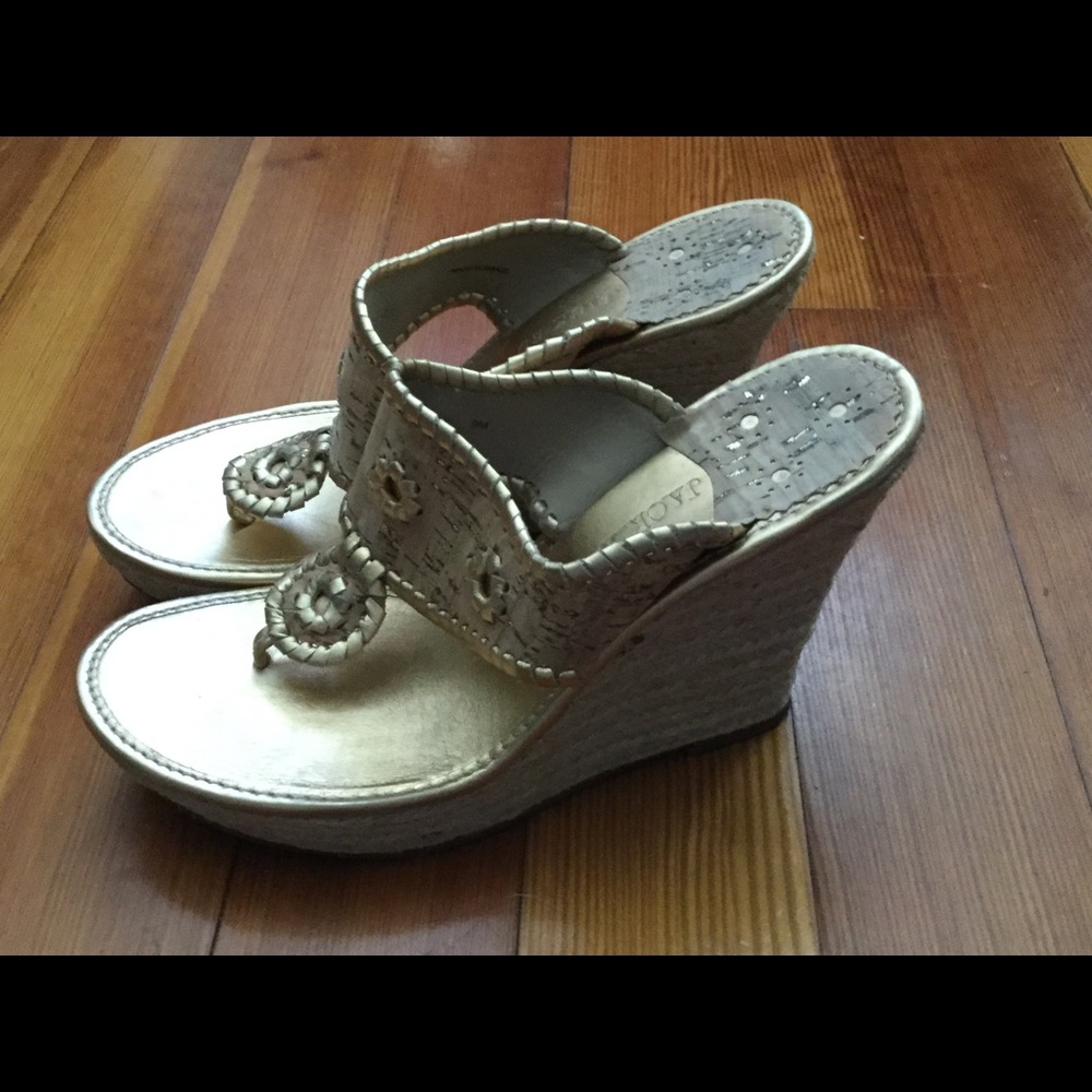 Jack Rogers high wedge sandals
